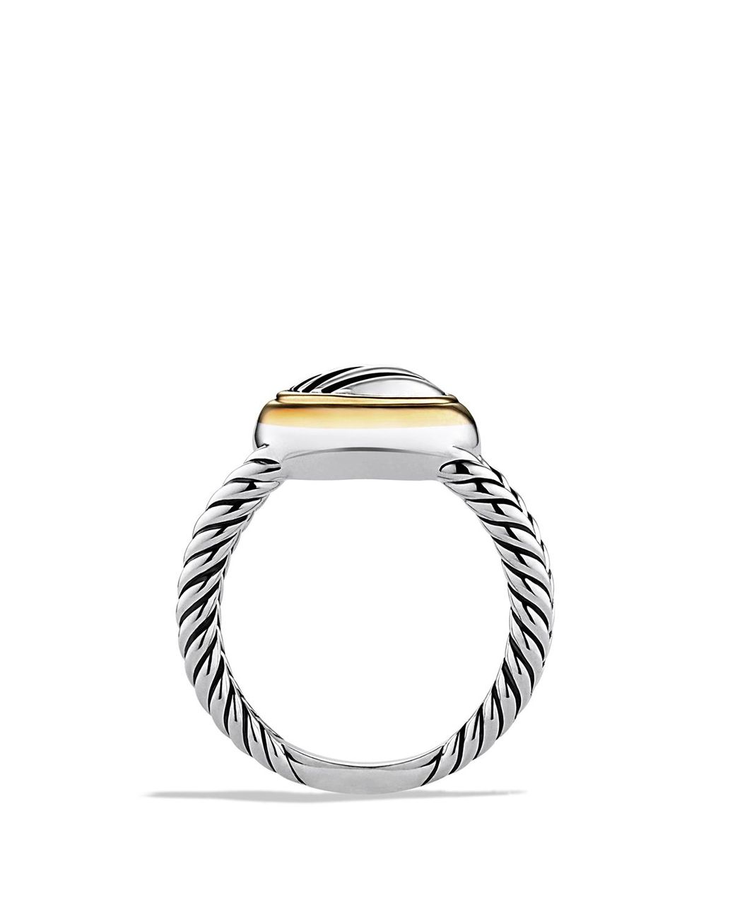 David Yurman Cable Heart Ring With Gold in Metallic | Lyst