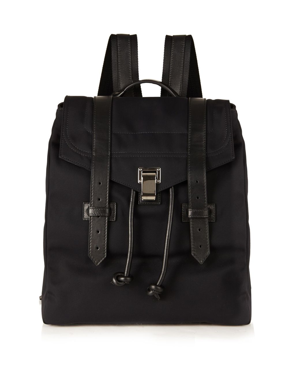 Proenza Schouler Ps1 Leather-trim Nylon Backpack in Black | Lyst