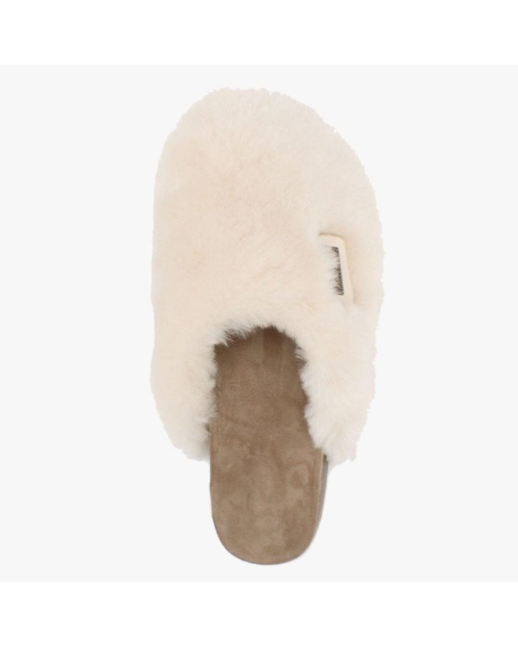 Australia Luxe Natural Dreamer Cream Shearling Mule Slippers