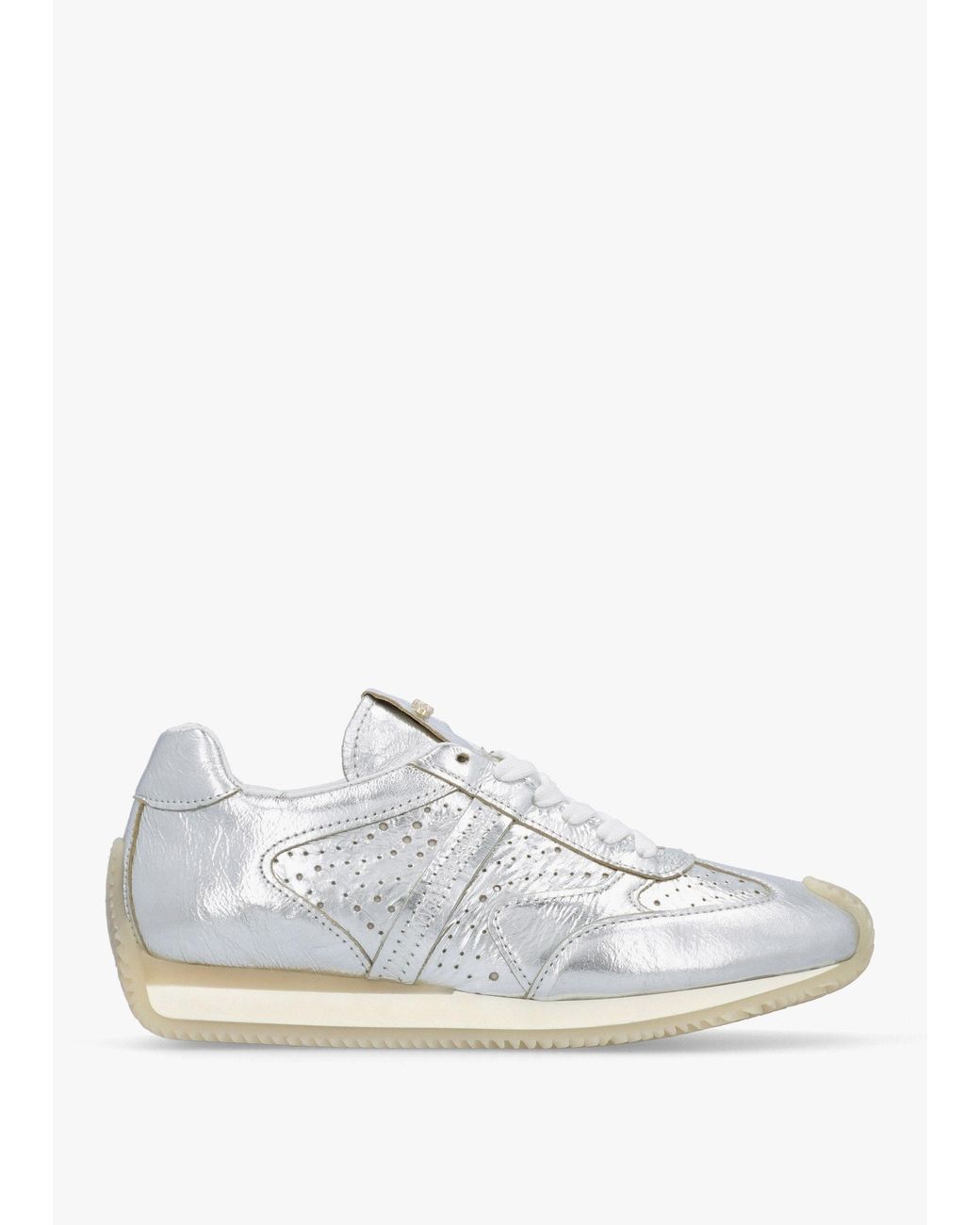 Daniel White Mated Perforated Runner Trainers