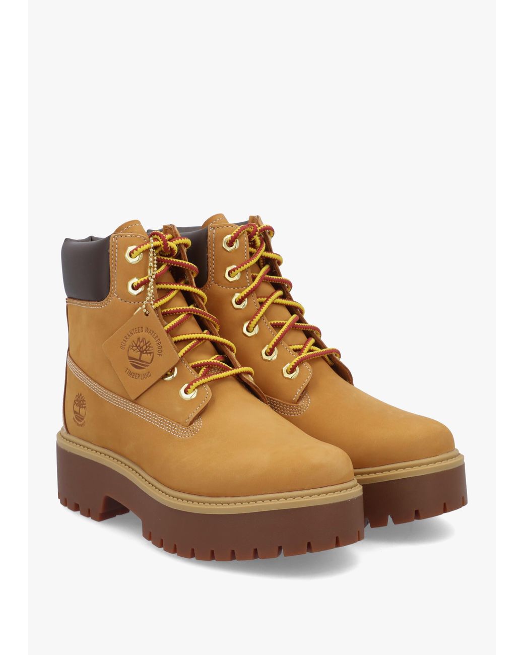 Timberland Brown Stone Street Inch Wheat Waterproof Platform Boots