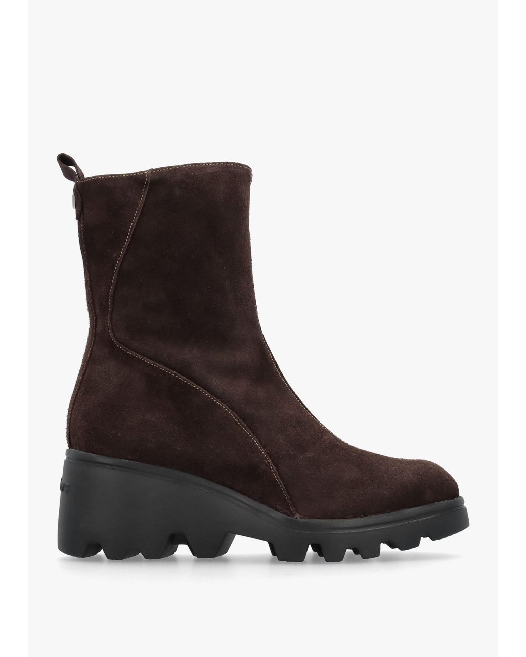 Wonders Brown G-7033 Wedge Ankle Boots