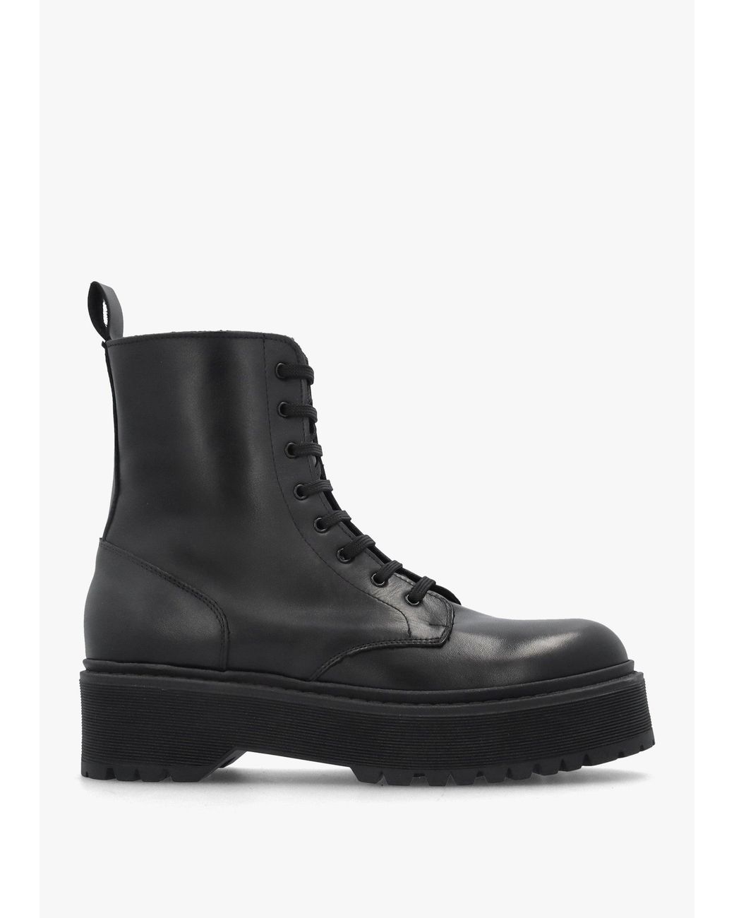 Daniel Black Slab Sole Ankle Boots