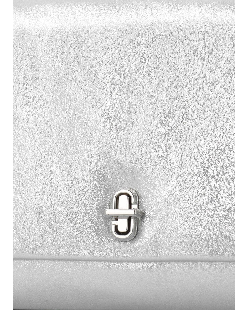 Marc Jacobs White The Metallic Large Dual Shoulder Bag