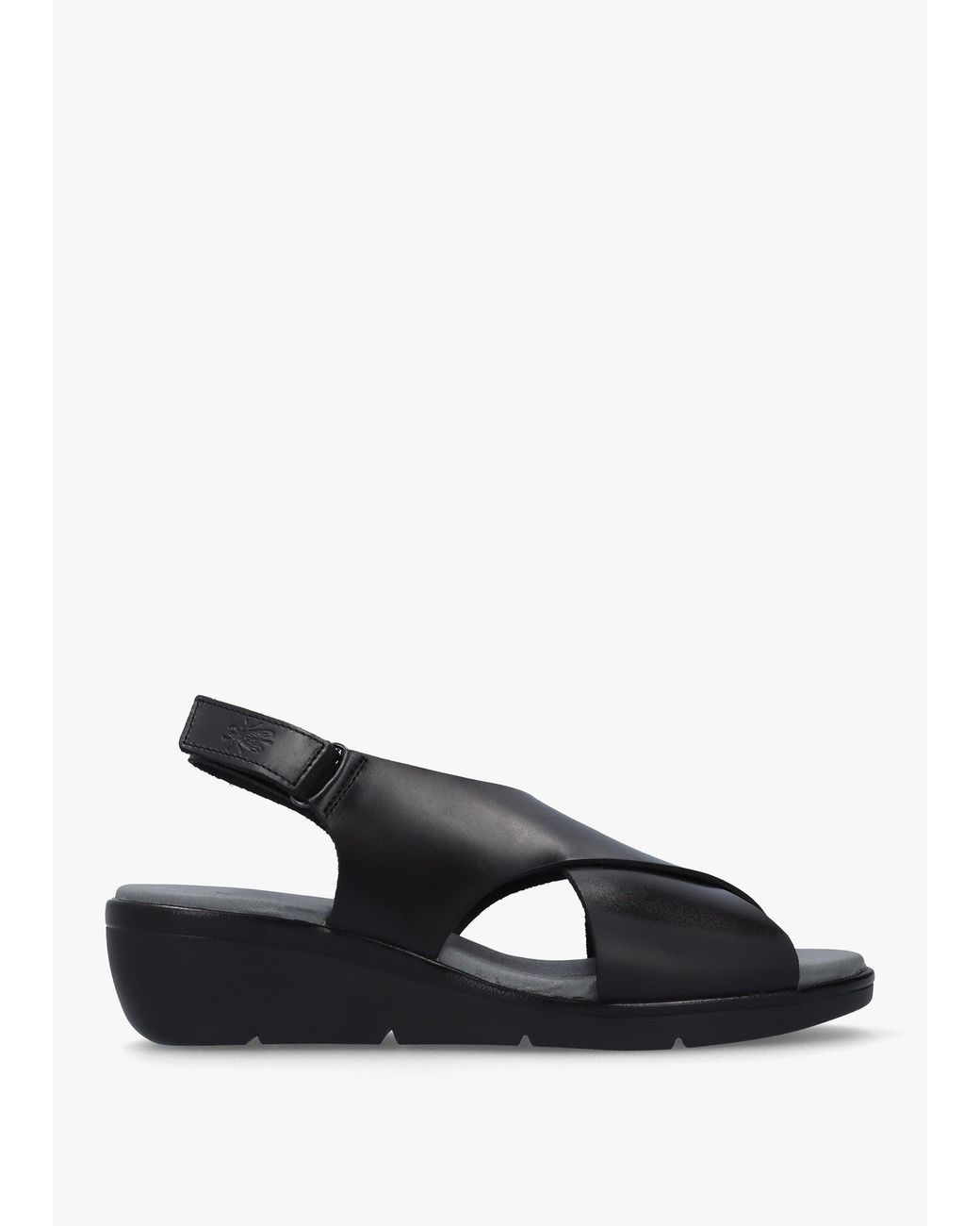 Fly London Multicolor Nabi Sling Back Low Wedge Sandals