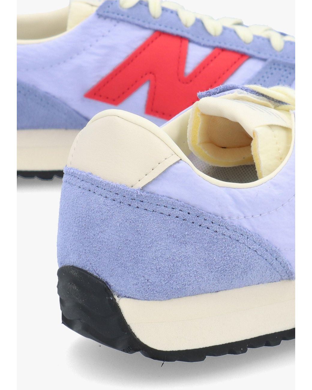 New Balance White 471 Fairweather Fire Cracker Suede Trainers