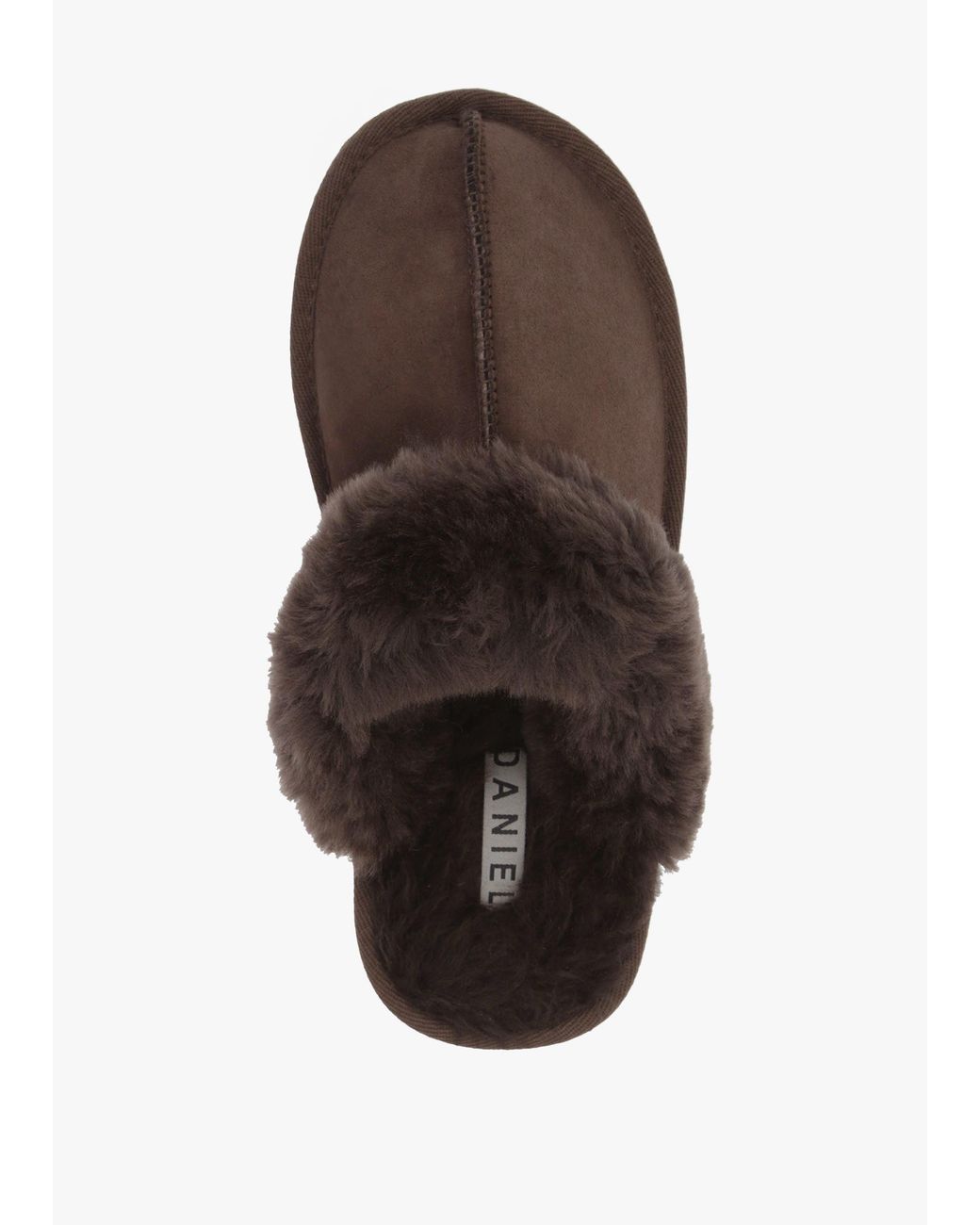 Daniel Brown Shut Sheepskin Twinface Slippers