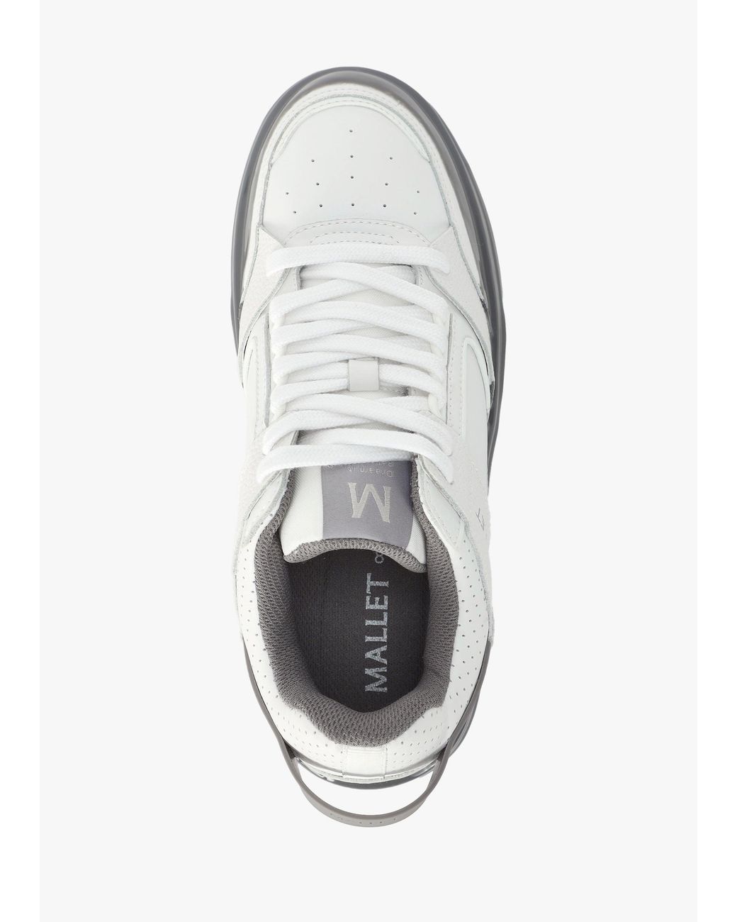 Mallet White Compton Dip Trainers