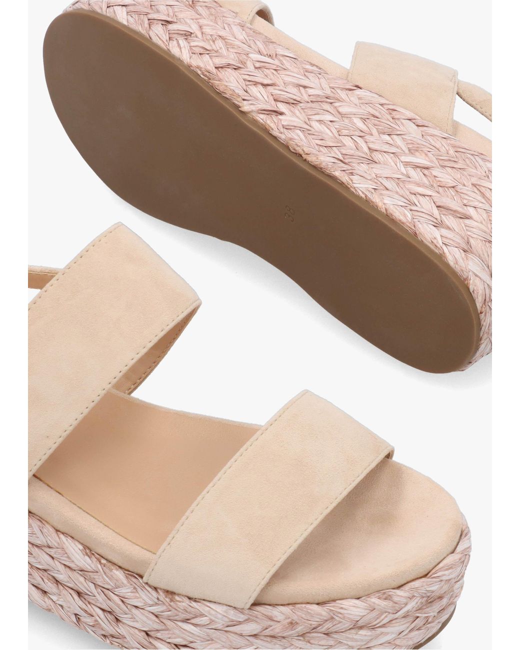 Daniel White Rosalie Raffia Flatform Sandals