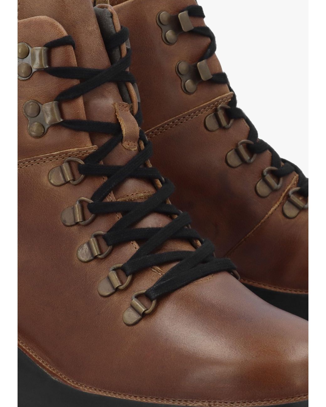 Fly London Brown Bika Hiker Wedge Boots