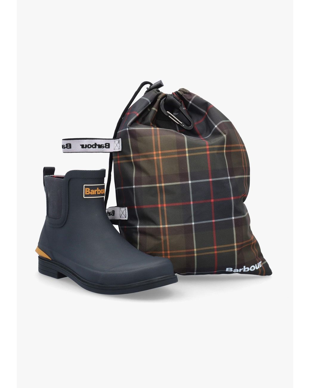 Barbour Blue Abbeyfield Packable Ankle Wellingtons