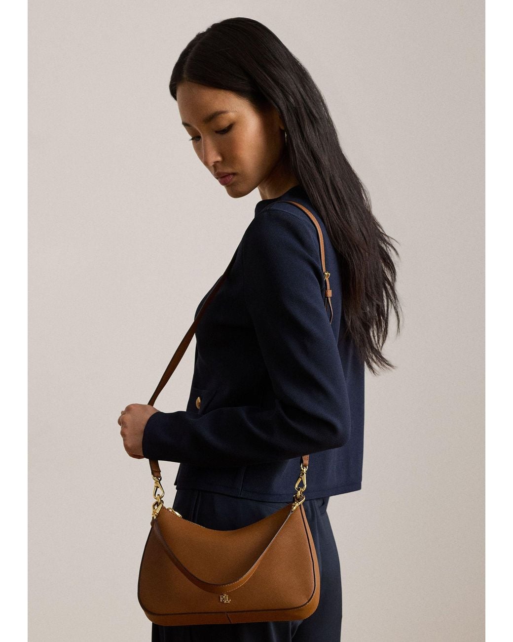 Ralph Lauren Brown Danni 26 Lauren Shoulder Bag