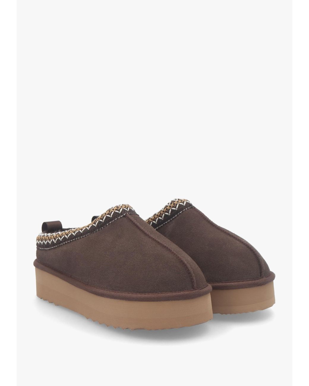 Daniel Brown Somolly Shearling Platform Slippers