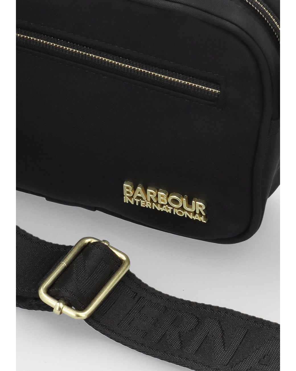 Barbour Black Mini Qualify Slim Cross-Body Bag