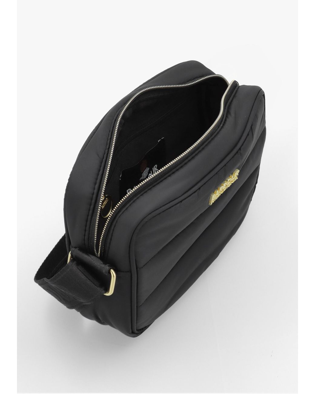 Barbour Black Monaco Baffle Quilted Cross-Body Bag