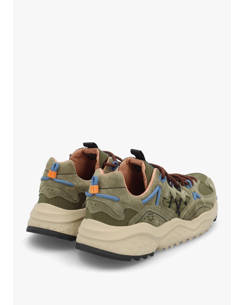 Flower Mountain Green Yamabushi Uni Suede & Nylon Trainers