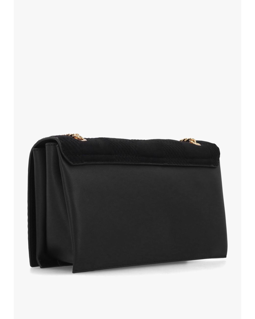 Love Moschino Black Checkerboard Chain Nero Shoulder Bag