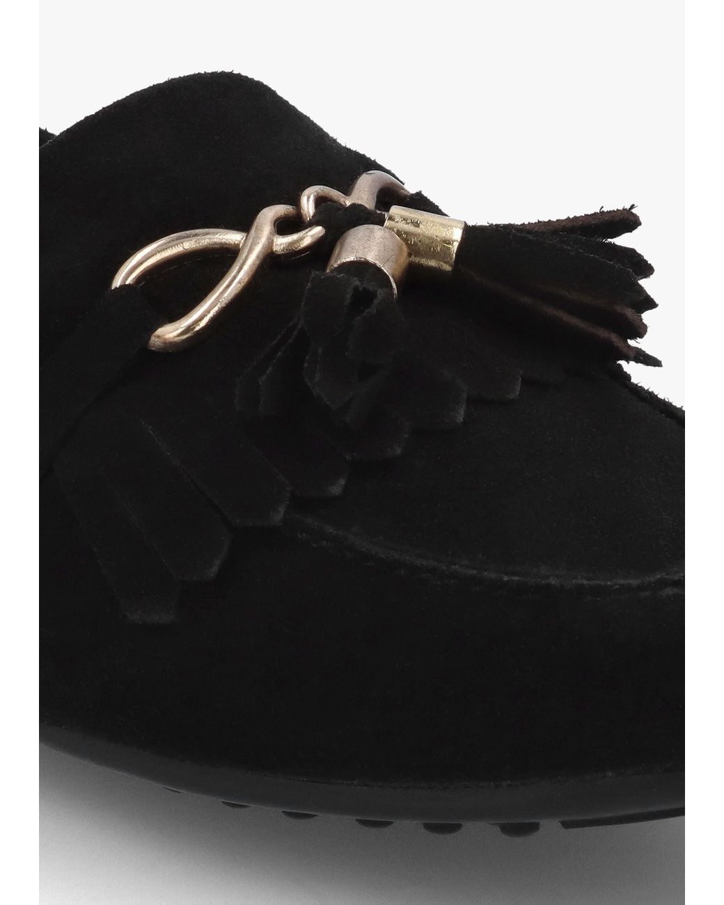 Moda In Pelle Black Essana Tassel Loafers