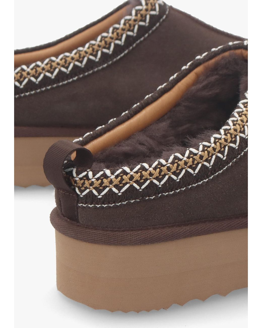 Daniel Brown Somolly Shearling Platform Slippers
