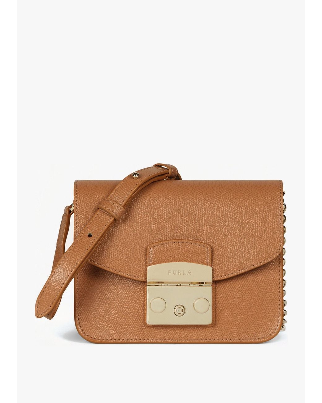 Furla Brown Mini Metropolis Cross-Body Bag