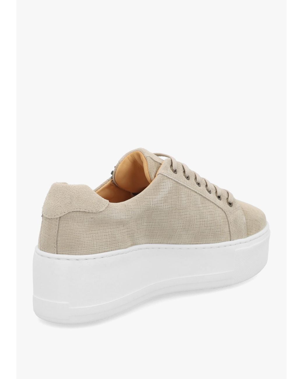 Daniel White Vippy Textured Suede Flatform Trainers