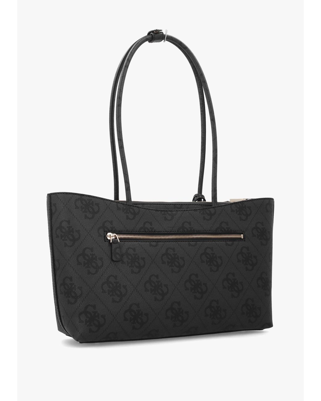 Guess Black Janie Girlfriend Coal Logo Carryall Bag