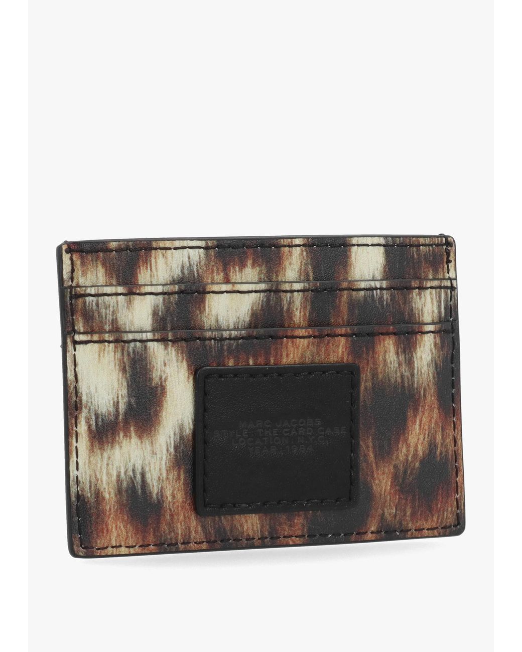 Marc Jacobs Brown The Leopard Multi Card Case