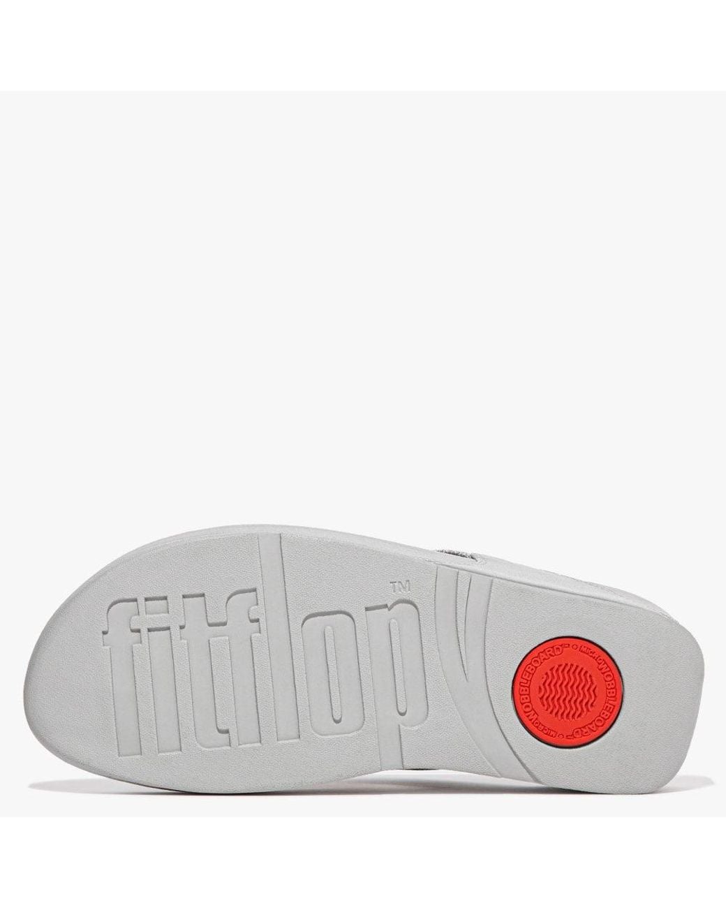 Fitflop Multicolor Lulu Glitz Silver Toe Post Sandals