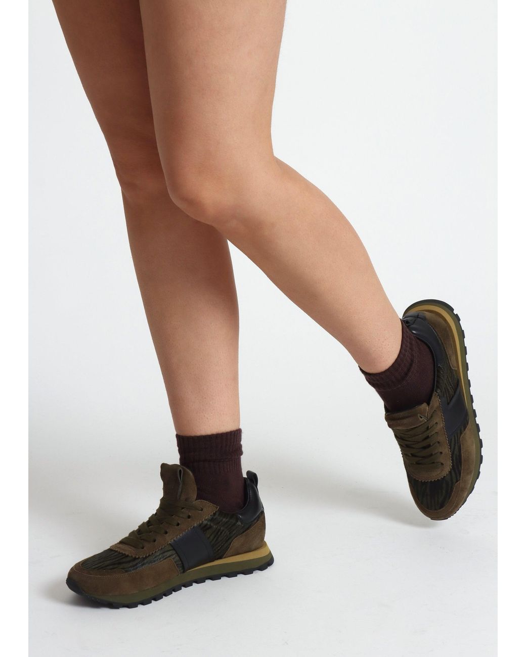 Daniel Green Aimie & Pony Hair Runner Trainers