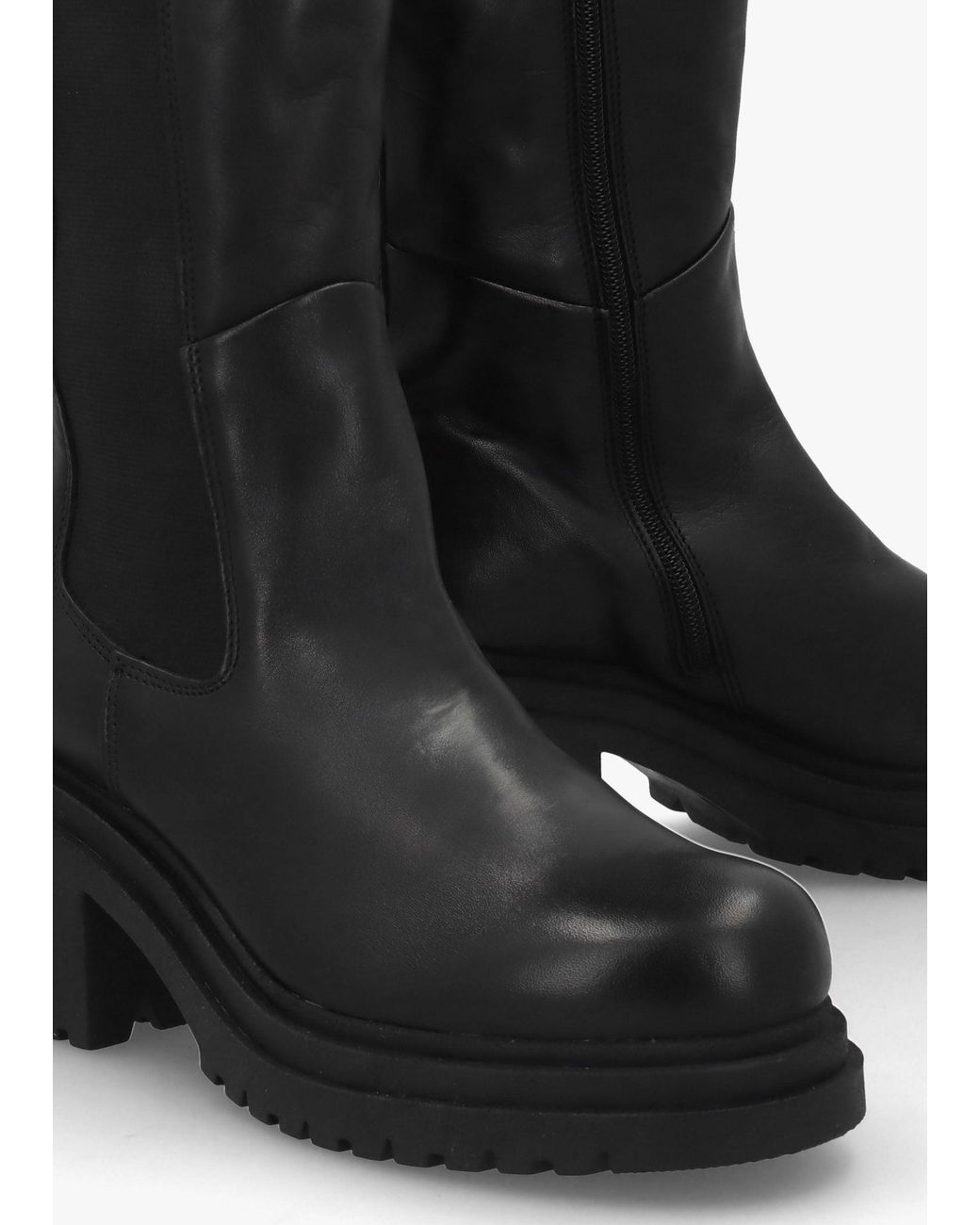 Daniel Black Erre Block Heel Knee Boots