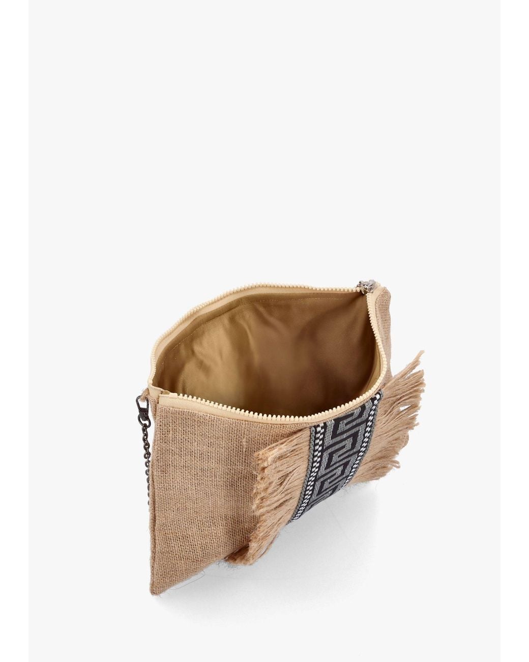 Sorena White One-Of-A-Kind Aristi Natural & Clutch Bag