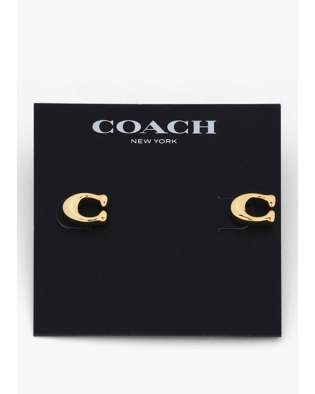 COACH Natural Bubble C Stud Earrings