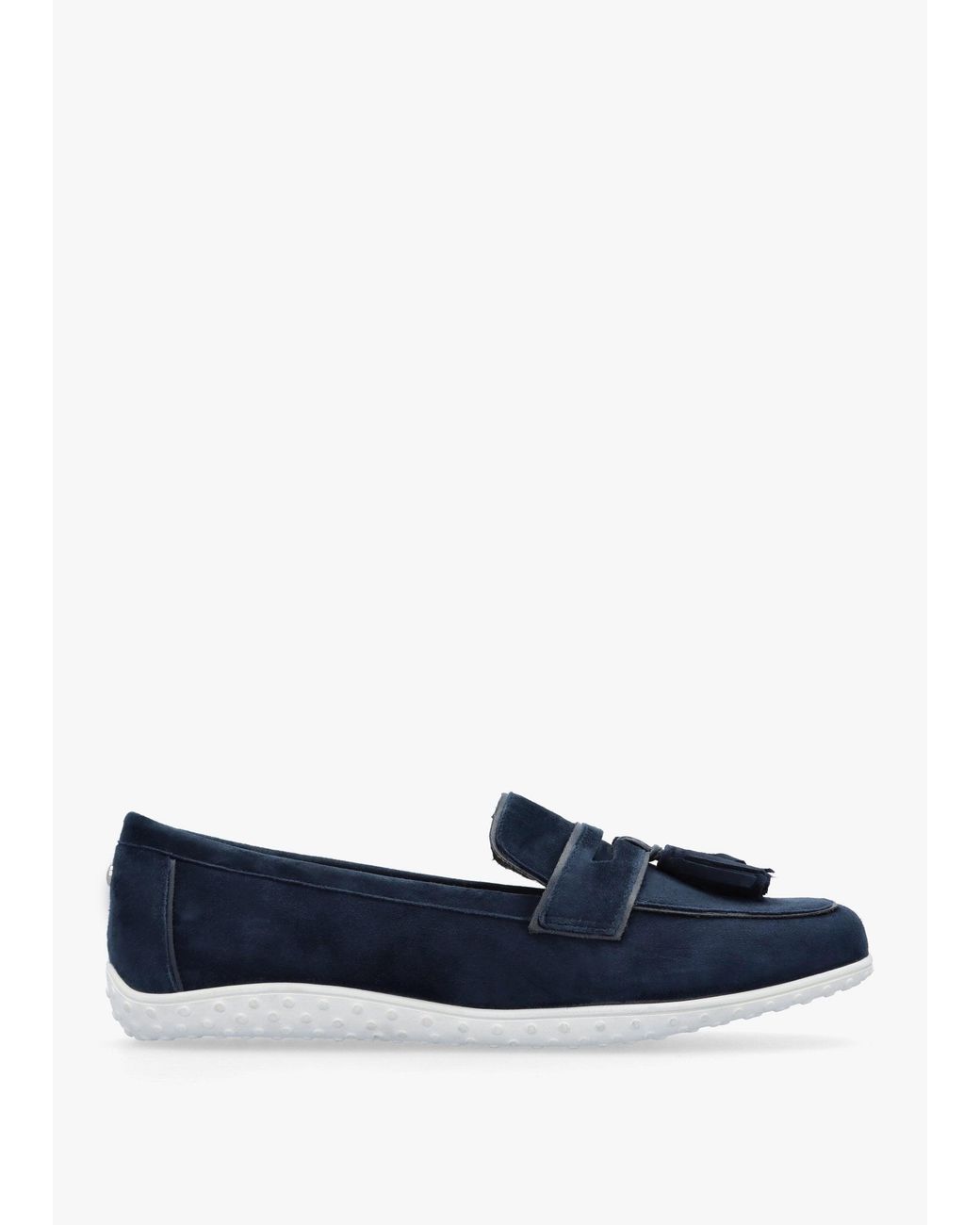 Moda In Pelle Blue Elinia Tassel Loafers