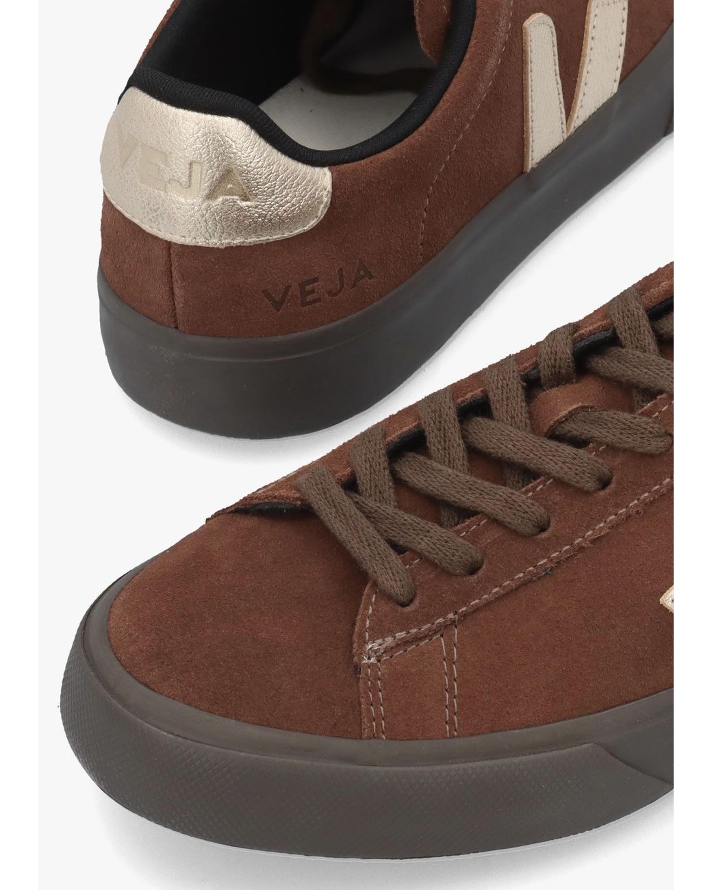 Veja Brown Campo Suede Walnut Plantine Eagle Trainers