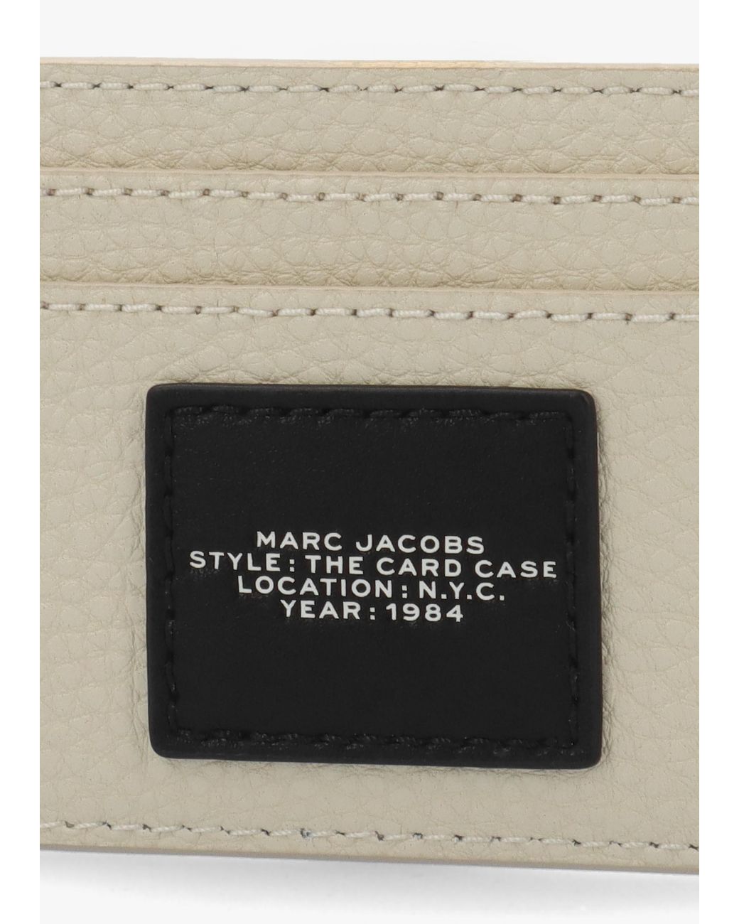 Marc Jacobs White The Camp Patchwork Cloud Card Case
