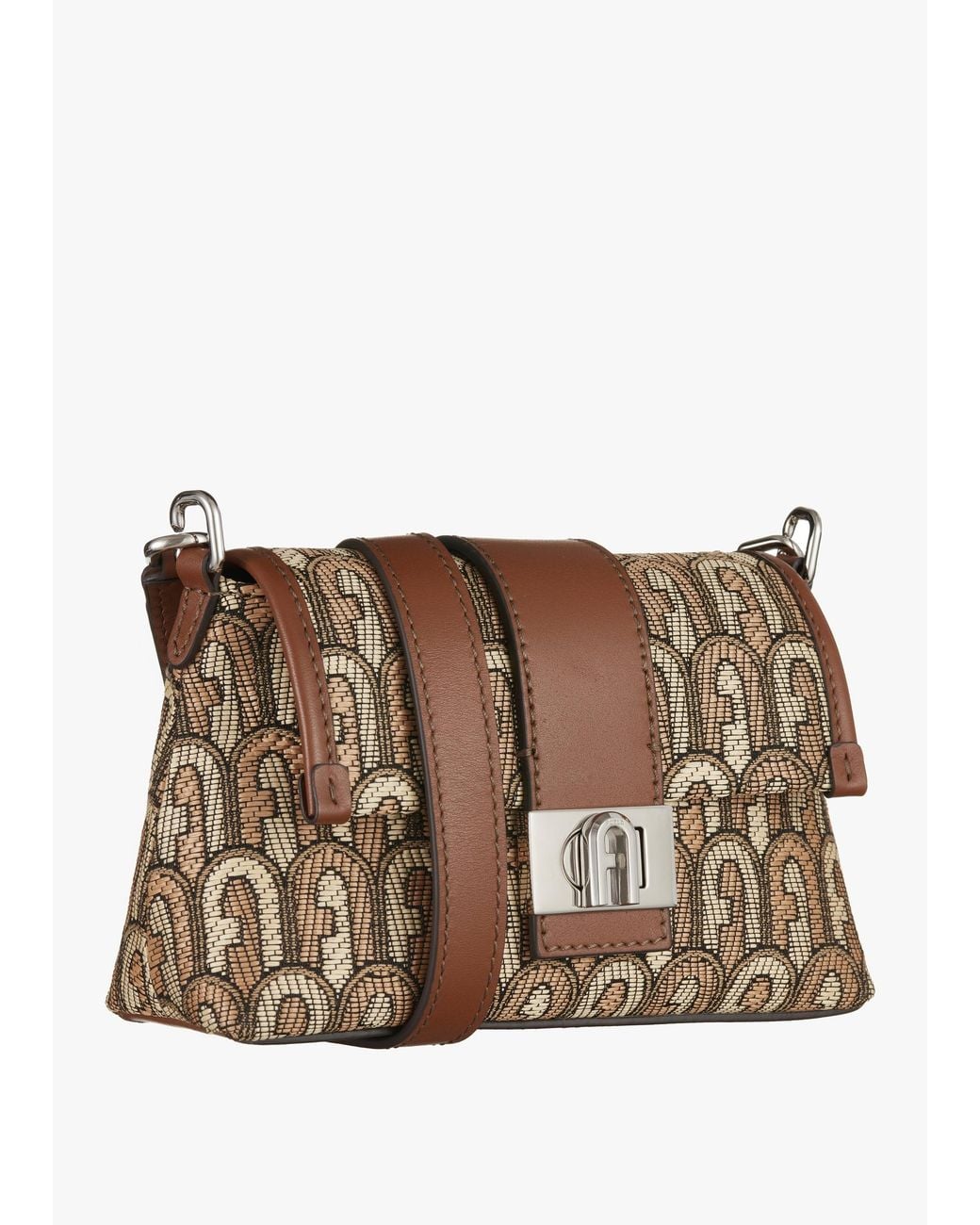 Furla Brown Charlie Mini Cross-Body Bag