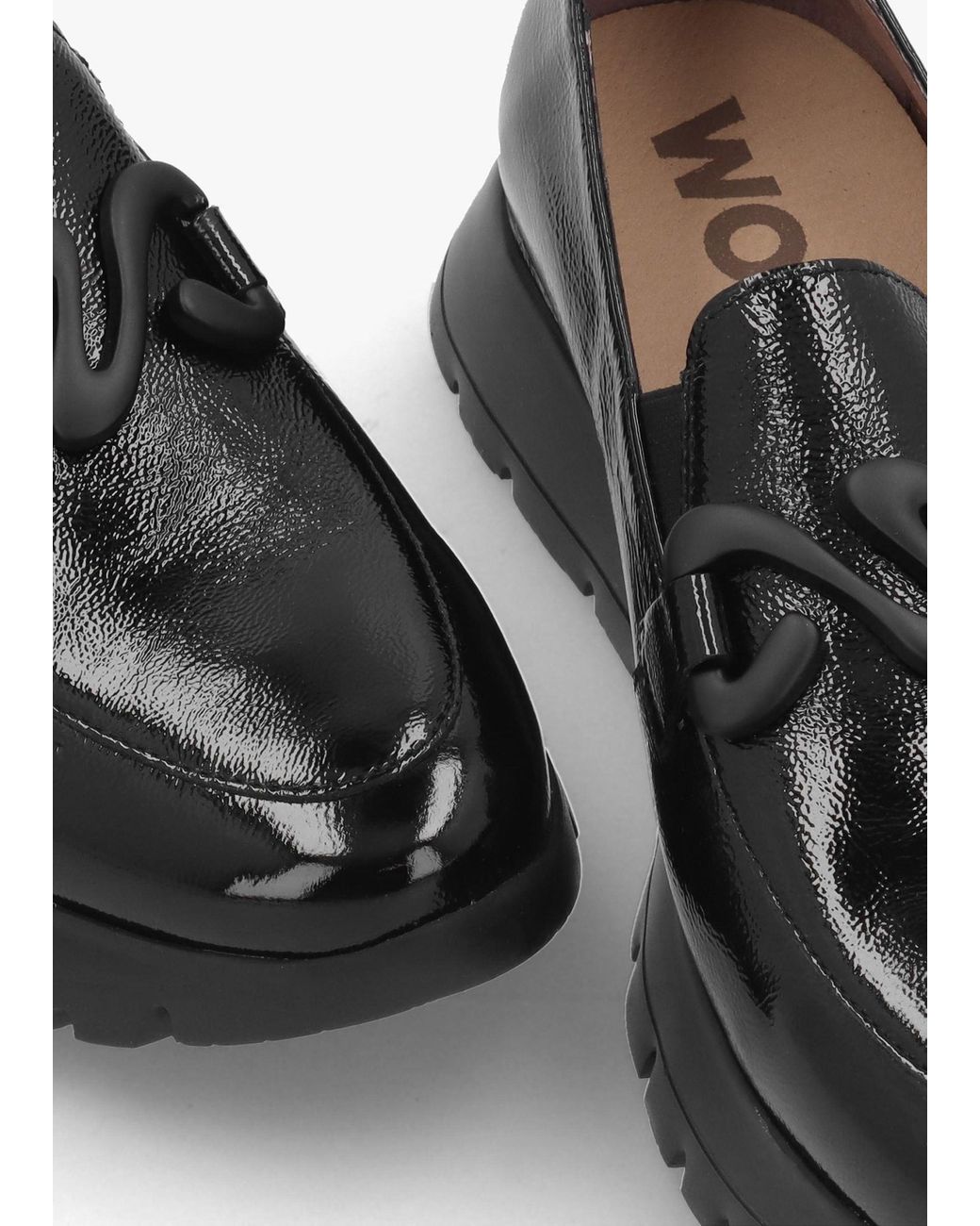 Wonders Black Odisei 94 Leather Loafers