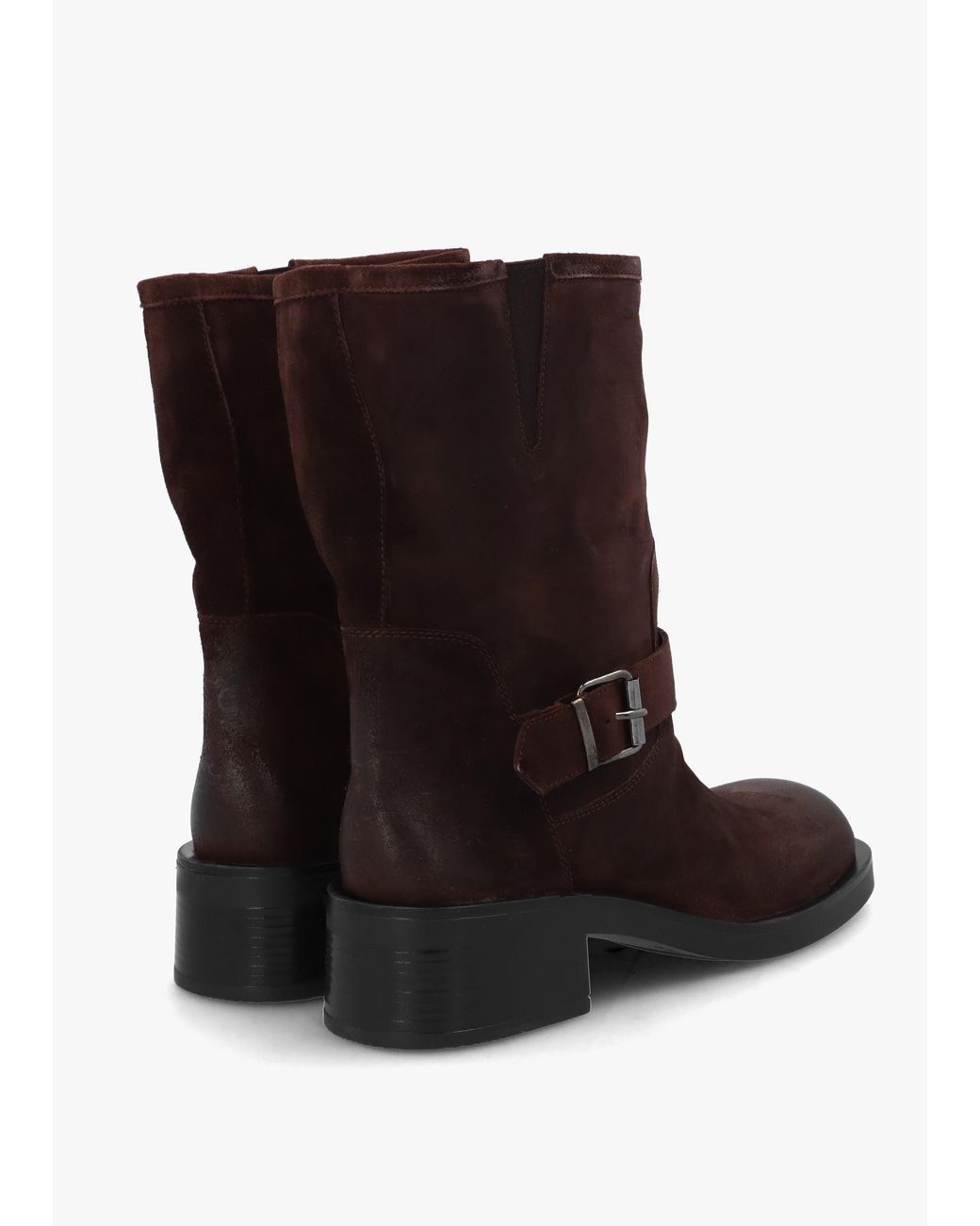 Daniel Black Naomi Buckle Biker Boots