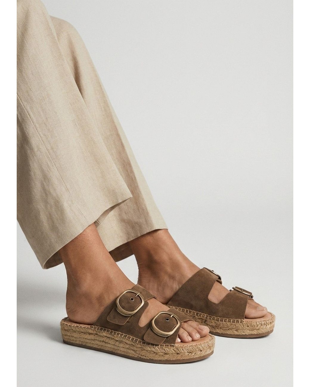 Daniel Brown Jander Flatform Espadrille Mules
