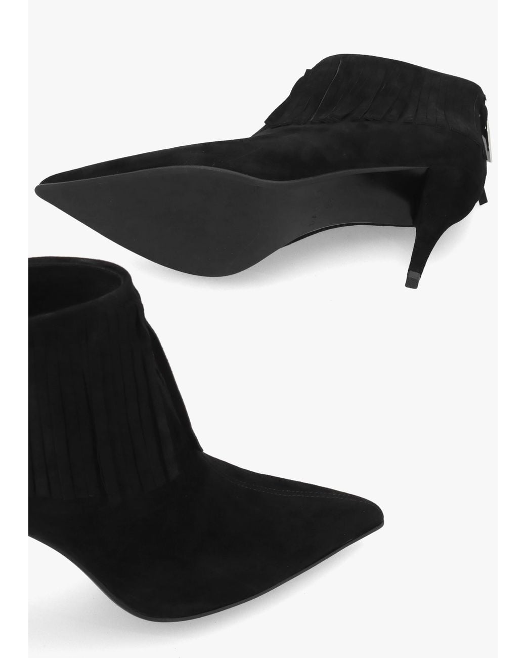 Daniel Black Stelle Fringed Heeled Ankle Boots