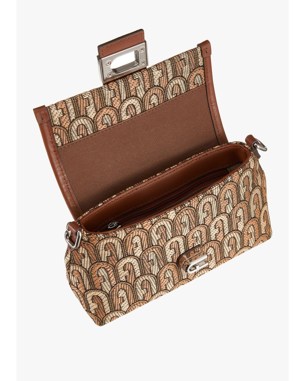 Furla Brown Charlie Mini Cross-Body Bag