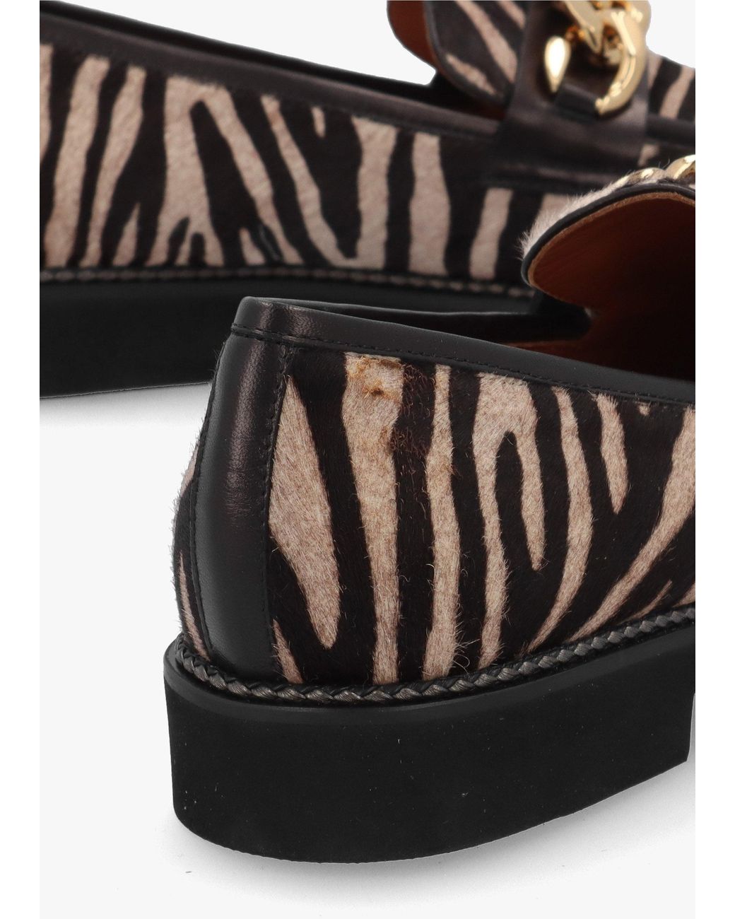 Daniel White Zebra Pony Hair Loafers