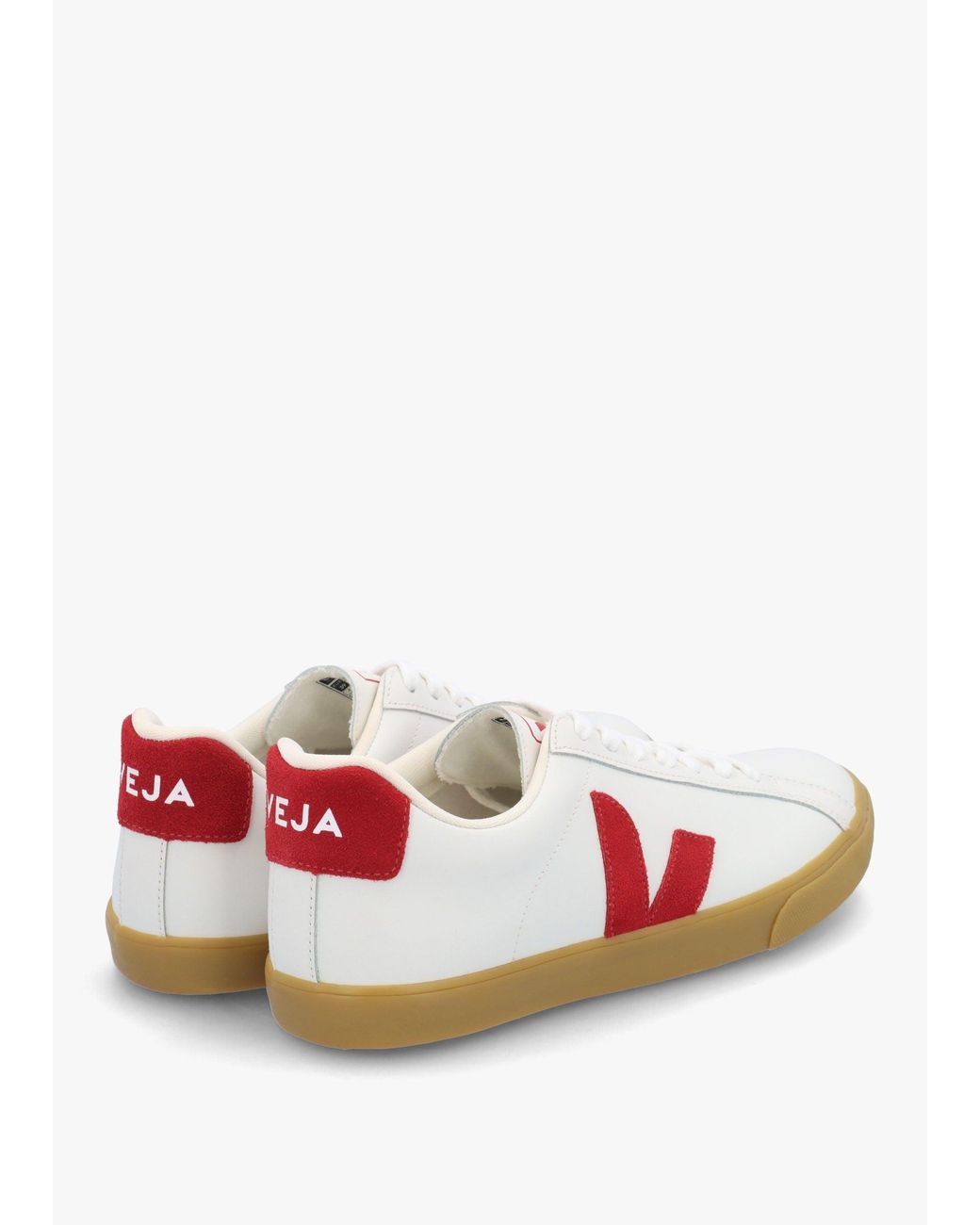 Veja White Esplar Logo Pepper Natural Leather Trainers