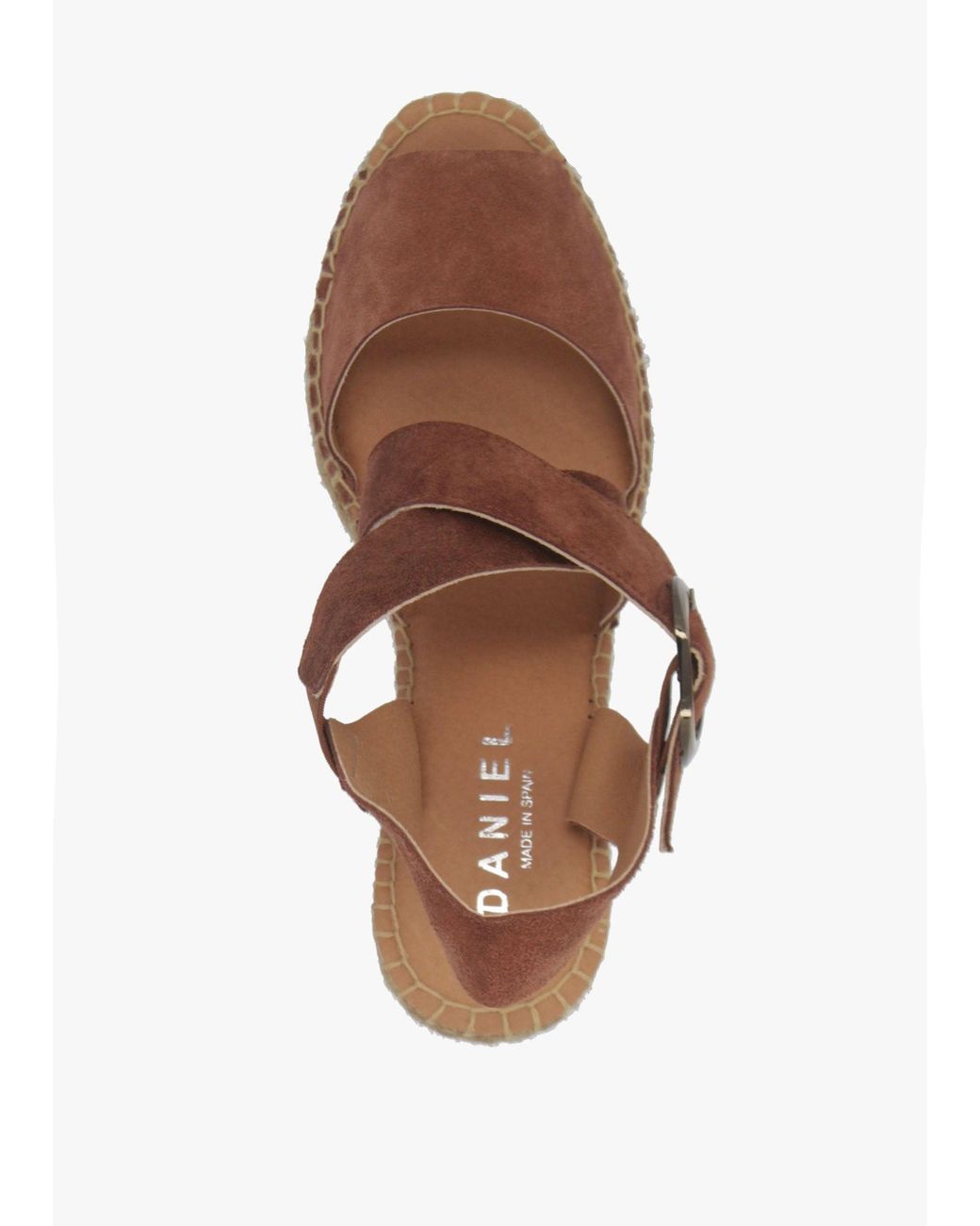 Daniel Brown Juckle Cross Strap Wedge Espadrilles