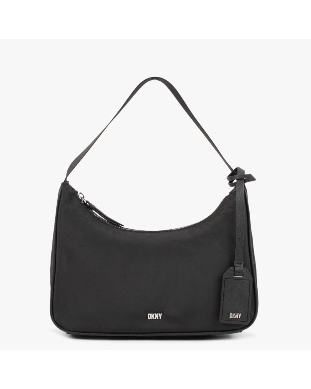 DKNY Carol Demi Logo Leather Handbag