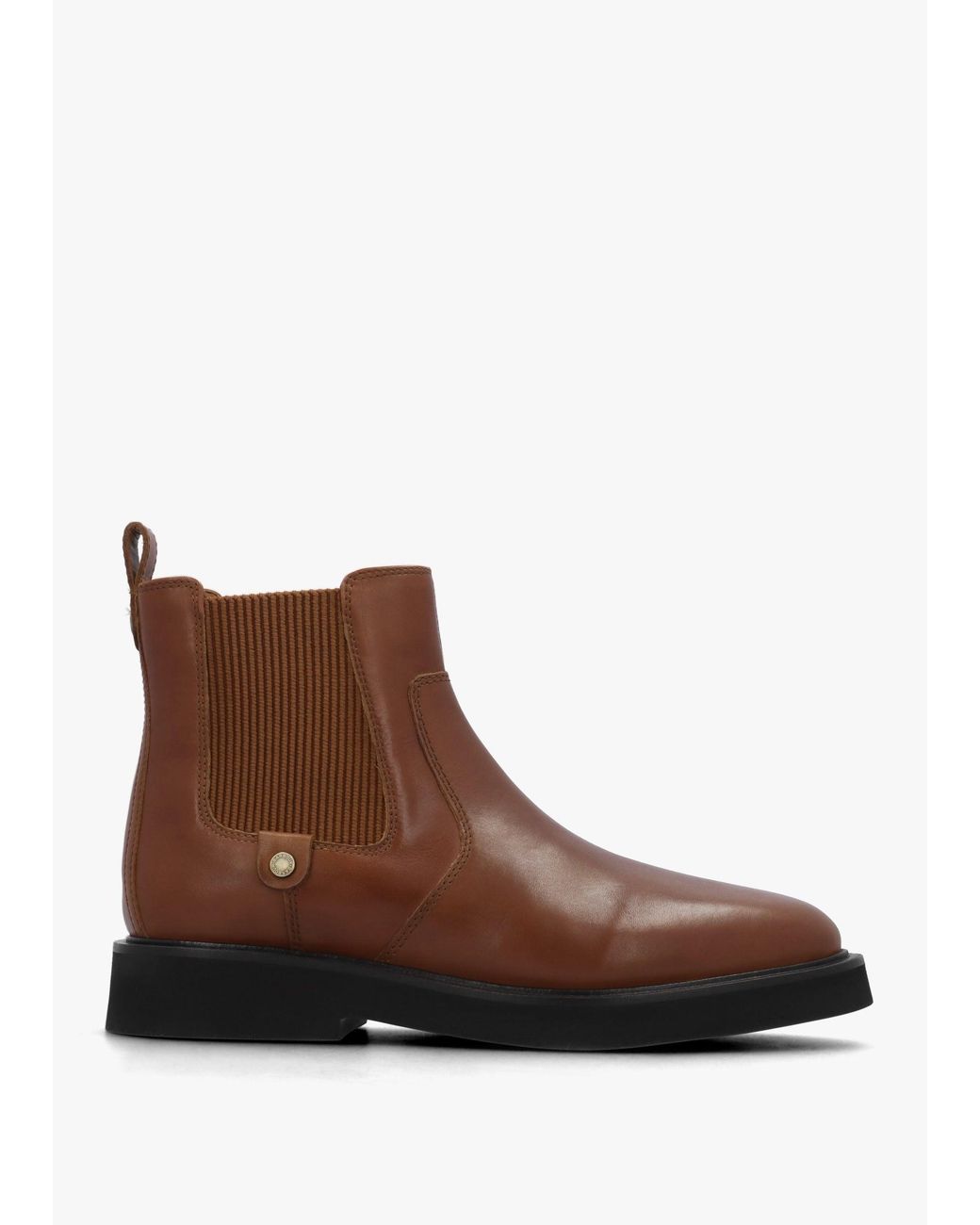 Barbour Brown Delfina Conker Leather Chelsea Boots