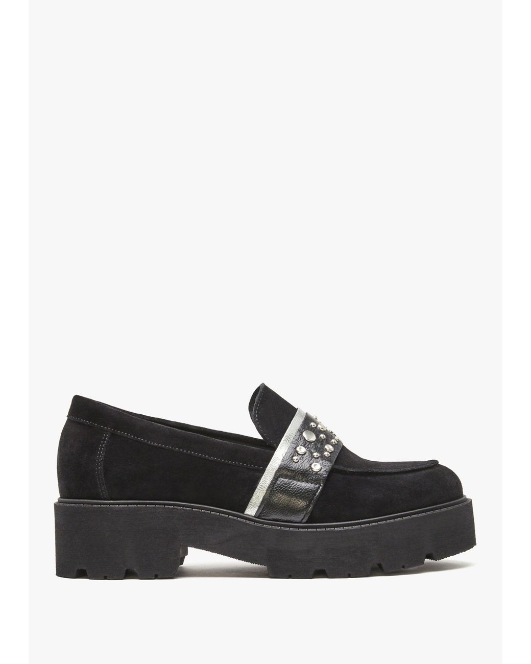 Daniel Black Tia Embellished Chunky Loafers