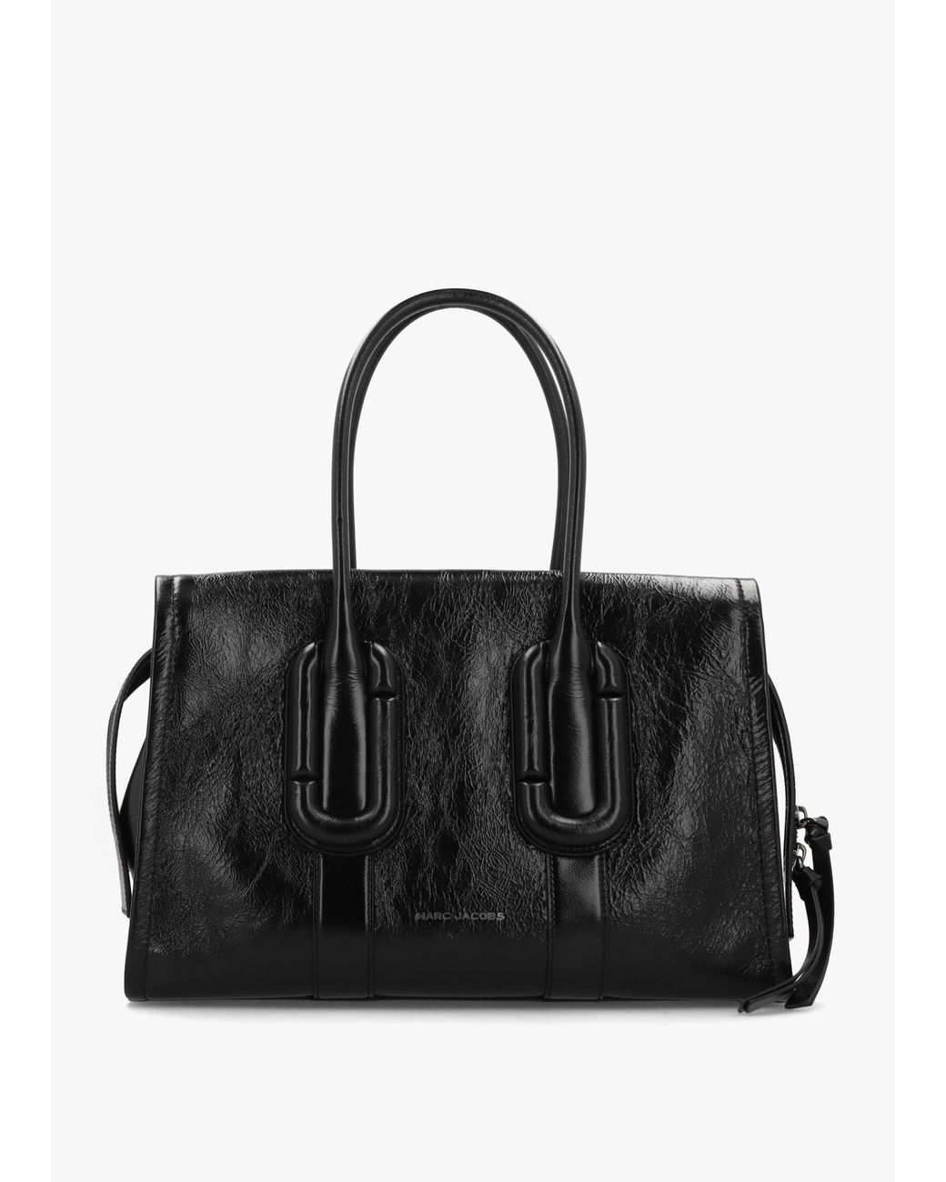 Marc Jacobs Black Babe City Crinkle Leather Tote Bag