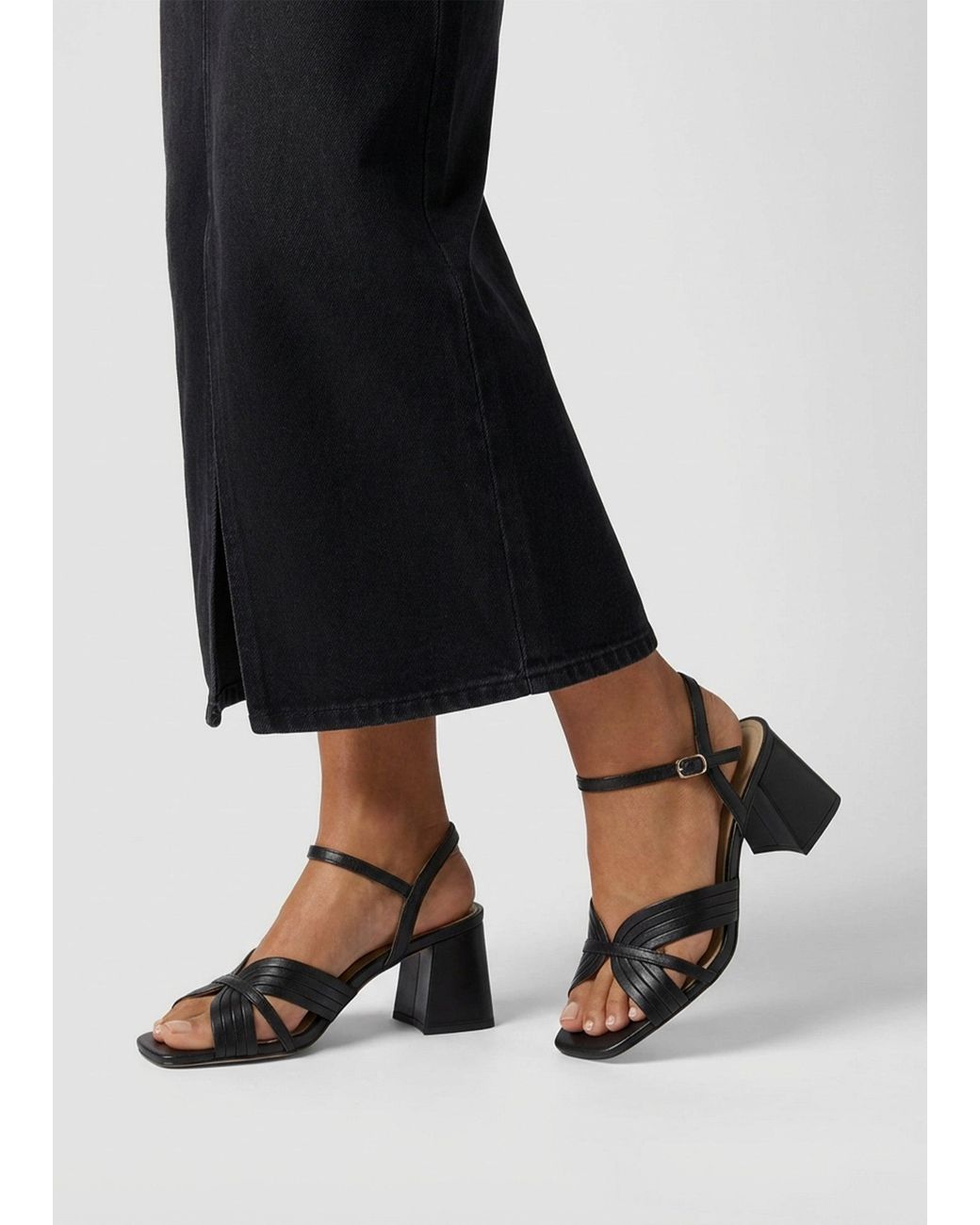 Daniel White Savery Mid-Block Heel Sandals