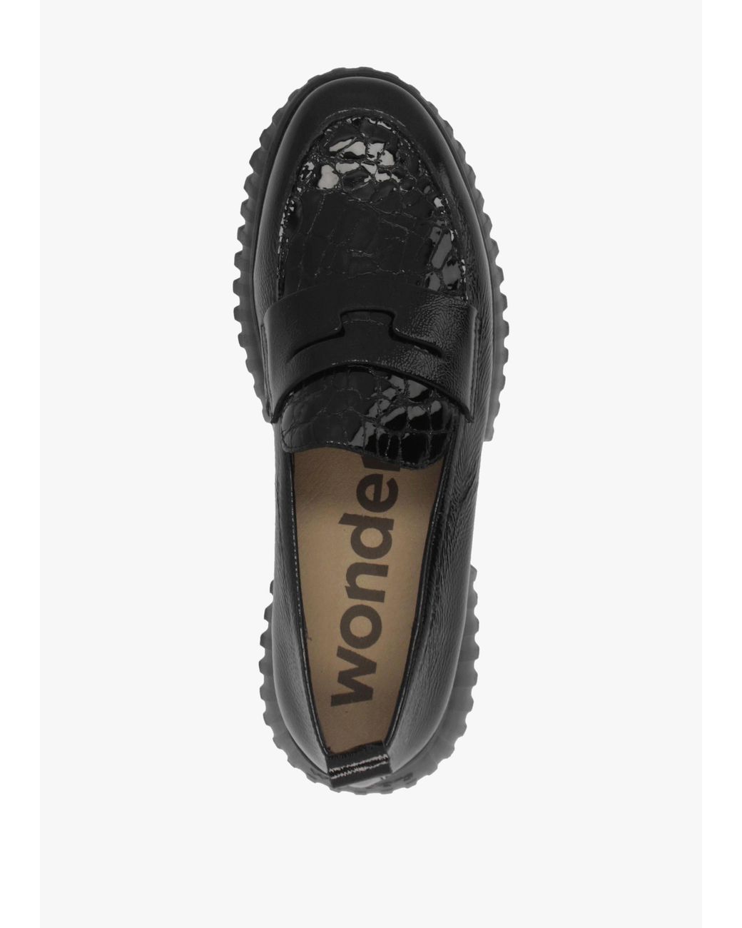 Wonders Black Flexfly 20 Loafers